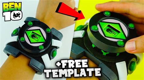 How To Make Ben 10 Classic Omnitrix with Functional Alien Interface +FRE... | Ben 10, Template ...