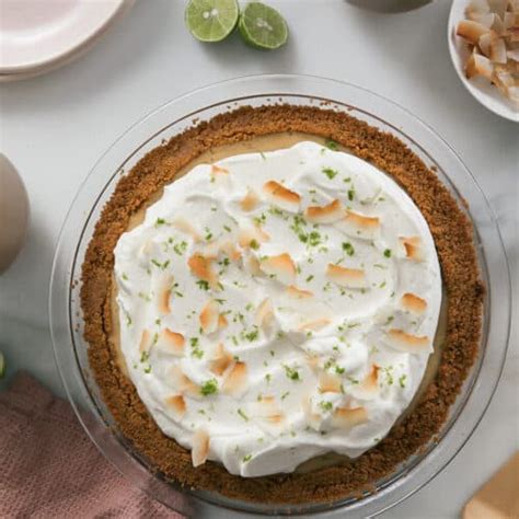 Key Lime Pie w/ Coconut [Easy and Delicious] - A Cozy Kitchen