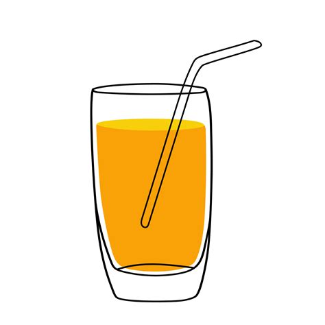 Glass Of Juice Cartoon