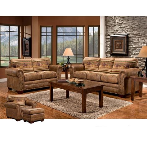 American Furniture Classics Wild Horses 4-Piece Set with Sleeper - Walmart.com - Walmart.com