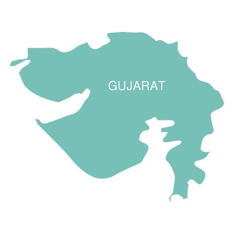 Gujarat State Map PNG & SVG Design For T-Shirts