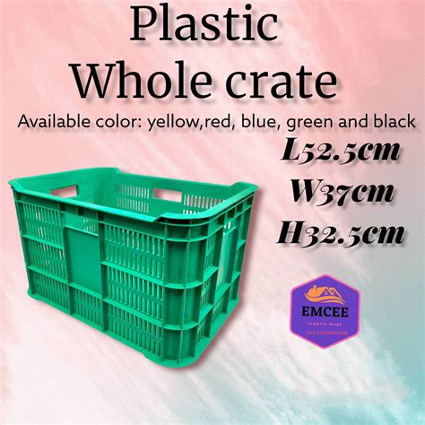 Heavy duty plastic whole crates fruit crates stackable multipurpose crate | Lazada PH