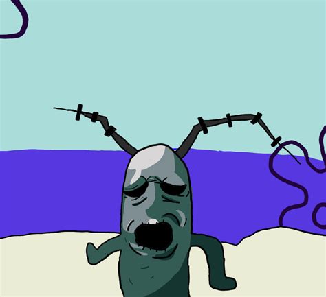 Plankton got served by Ninjaust25 on DeviantArt