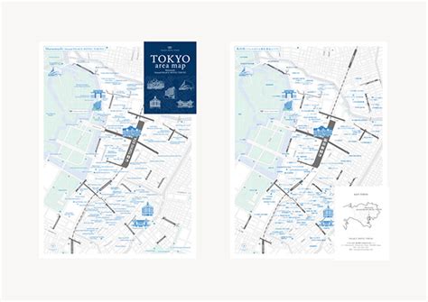 TOKYO area map by PALACE HOTEL TOKYO :: Behance