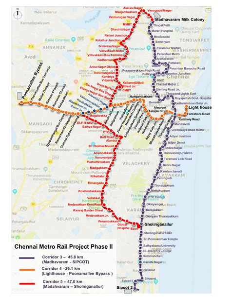 Chennai Metro Route Map