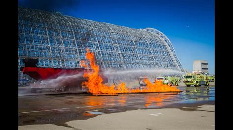 Moffett Field Aircraft Rescue and Fire Fighting (ARFF) Training - YouTube