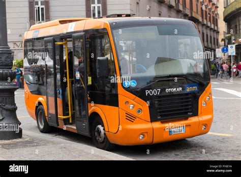 Otokar bus / coach / Minibus on the streets of Naples, Italy Stock Photo - Alamy