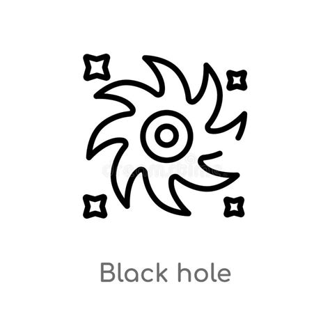 Black Hole, Graphic Illustration Stock Vector - Illustration of flare ...