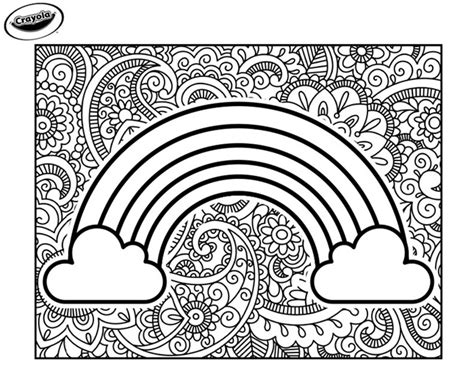Free Printable Rainbow Coloring Pages