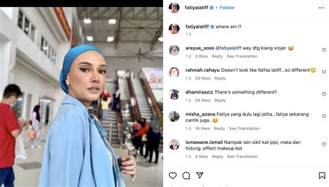 Netizen Terkejut Tengok Wajah Terkini Fathia Latiff