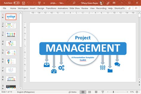 Animated Project Management PowerPoint Template