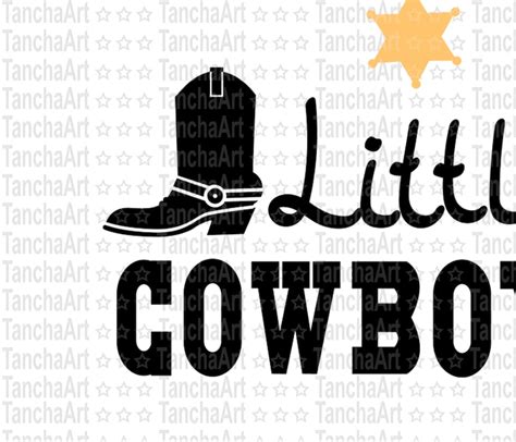 Little cowboy SVG silhouette for Child Holiday Baby birthday | Etsy