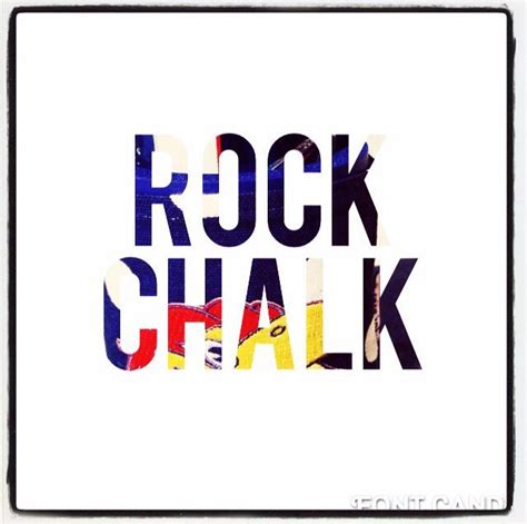 Rock chalk jayhawk, Rock chalk, University of kansas