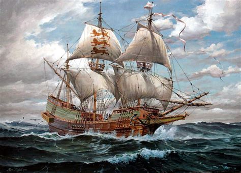 16th. century galleon. | Sailing ships, Old sailing ships, Tall ships art