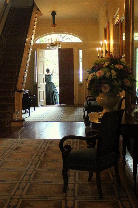 Interior Entrance Of Oak Alley Plantation Photograph by Anita Hiltz