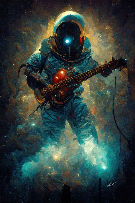 Spaceman player III - oryginal artwork by Vart. Painting by Vart - Pixels