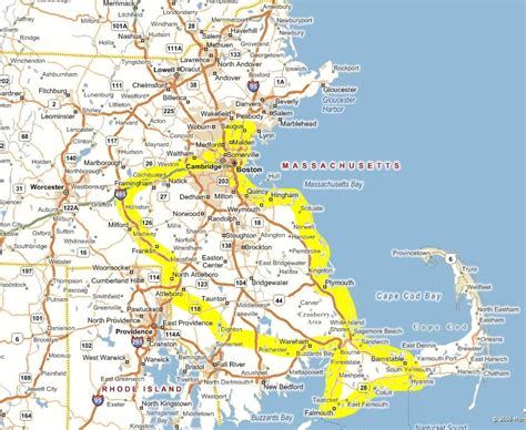 Map Of Foxboro Massachusetts - Tourist Map Of English