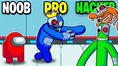 NOOB vs PRO vs HACKER en EL AMONG US de RAINBOW FRIENDS !! - DeGoBooM ...