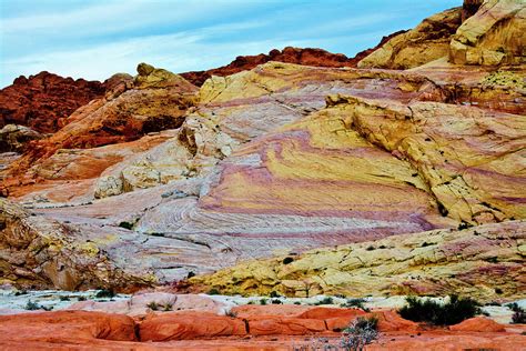 Close-up, Rainbow Vista, Valley Of Fire Photograph by Michel Hersen