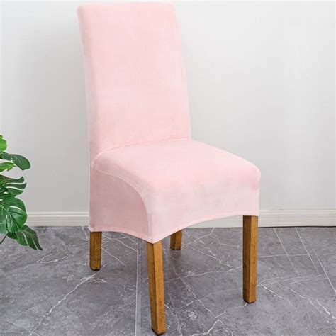 Stretch Velvet XL Size Dining Chair Covers, Removable Washable Soft ...