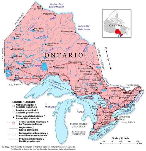 Map of Canada Regional City in the Wolrd: Ontario Map Regional ...