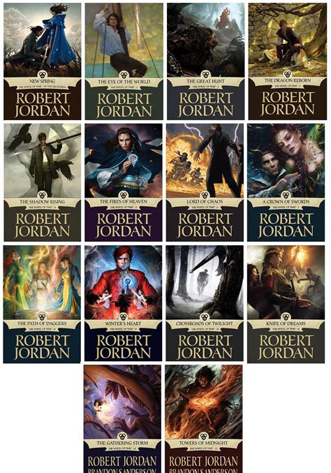 The Wheel of Time series by Robert Jordan and Brandon Sanderson (I ...