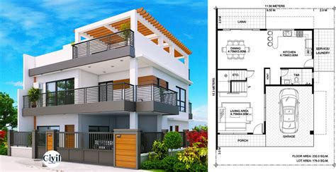 Arabella - Three Bedroom Modern Two Storey With Roof Deck | Engineering Discoveries