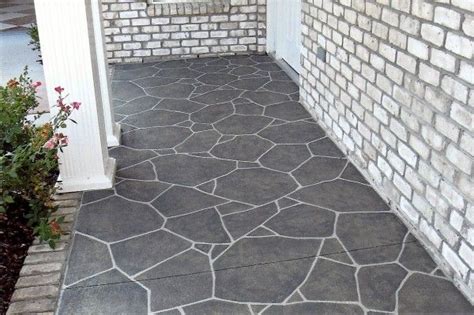 paint concrete patio to look like slate - Google Search | Paint concrete patio, Stamped concrete ...