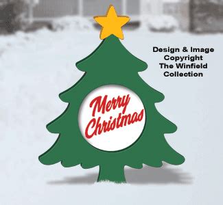 Holiday Message Christmas Tree Pattern, Holiday Signs: The Winfield Collection