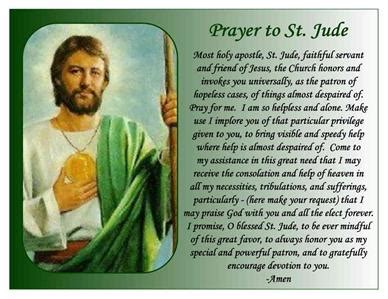 ST. JUDE PRAYER MAGNET | eBay