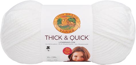 Lion Brand Thick & Quick Bonus Bundle Yarn-White (Pack Of 10) 062766 By ...