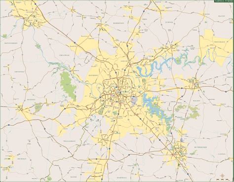 Nashville Metro Map | Digital Vector | Creative Force