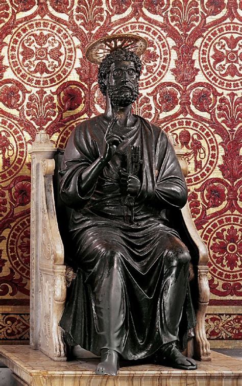 St.Peter bronze statue in St.Peter's Basilica - Vatican City