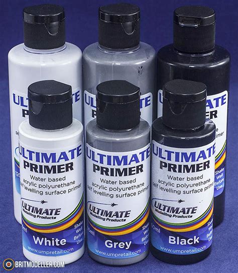 Ultimate Acrylic Primer - Black, Grey & White - Tools & Paint Reviews - Britmodeller.com