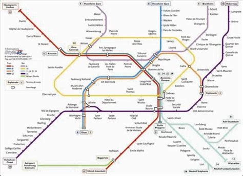 Map of Strasbourg, France