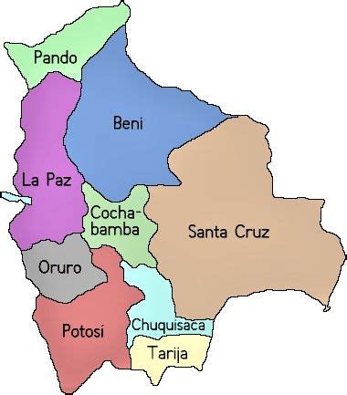 ⊛ Mapa de Bolivia 🥇 Político & Físico Grande para Imprimir | 2022