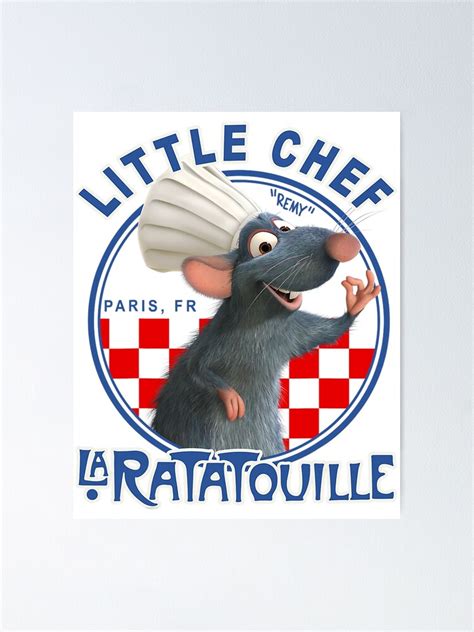 "Pixar Ratatouille Remy Little Chef Graphic" Poster for Sale by ...