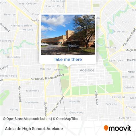 How to get to Adelaide High School by bus, train or light rail?