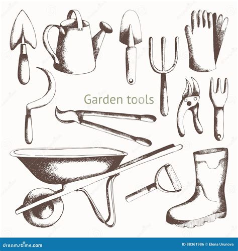 Gardening Drawing Vector Set Stock Illustrations – 11,910 Gardening ...