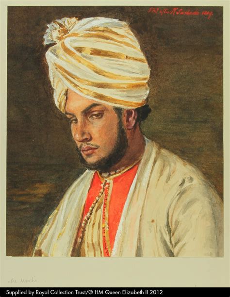 The Munshi Abdul Karim. Watercolour portrait of Queen Victoria’s ...