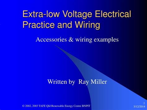 PPT - Extra-low Voltage Electrical Practice and Wiring PowerPoint Presentation - ID:318069