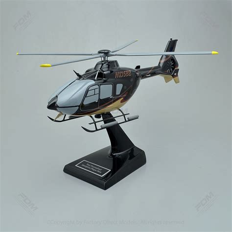 Eurocopter EC135 Scale Wooden Model Helicopter | Factory Direct Models