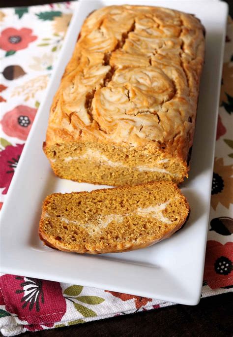 Delicious Swirled Pumpkin Cream Cheese Bread - Kindly Unspoken