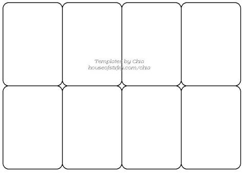 Chia's Rubberstamp Art Templates | Trading card template, Printable playing cards, Card ...