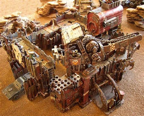 Ork Fortress, home made, fantastic, Warhammer 40k. Warhammer Terrain ...