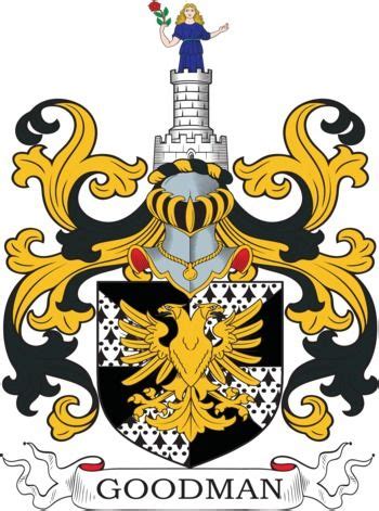 Goodman Family Crest and Coat of Arms | Coat of arms, Family crest, Arms