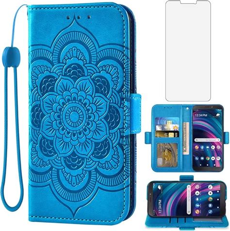 Amazon.com: Asuwish Phone Case for Tracfone BLU View 3 B140DL Wallet ...