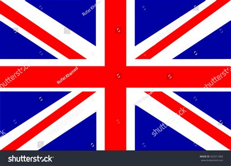 Great Britain Flag Vector - 423211069 : Shutterstock