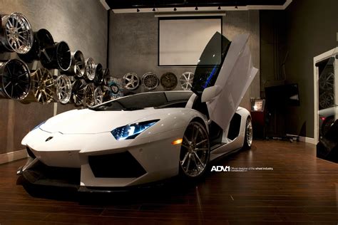 Mighty Lambo Aventador Chilling on the Showroom Floor — CARiD.com Gallery