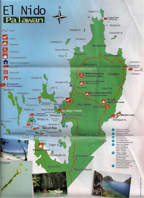 Map of El Nido, Palawan | Philippines vacation, El nido palawan, Historical sites